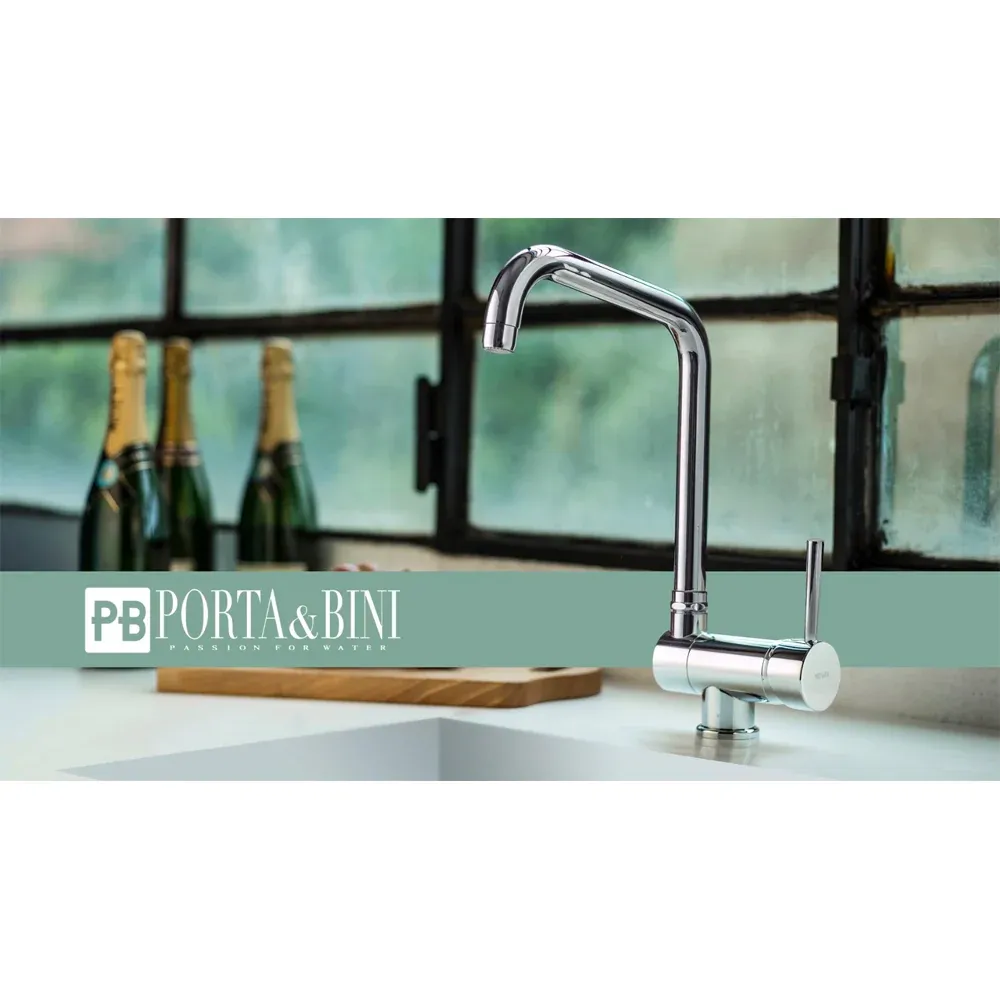 Miscelatore Lavello Canna Reclinabile Cromo