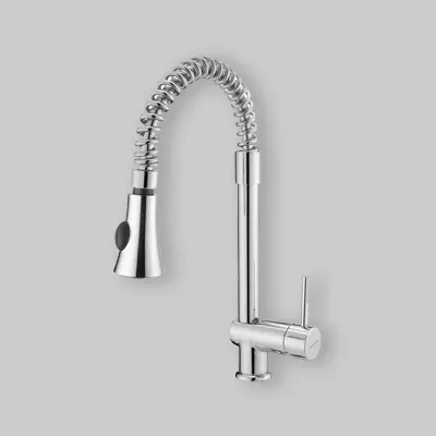 Miscelatore Lavello Con Molla E Doccia Estraibile H 42 - Cromo
