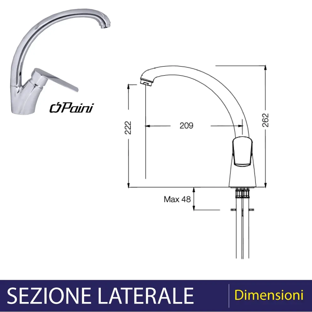 Miscelatore Lavello 'Klint' Cromo