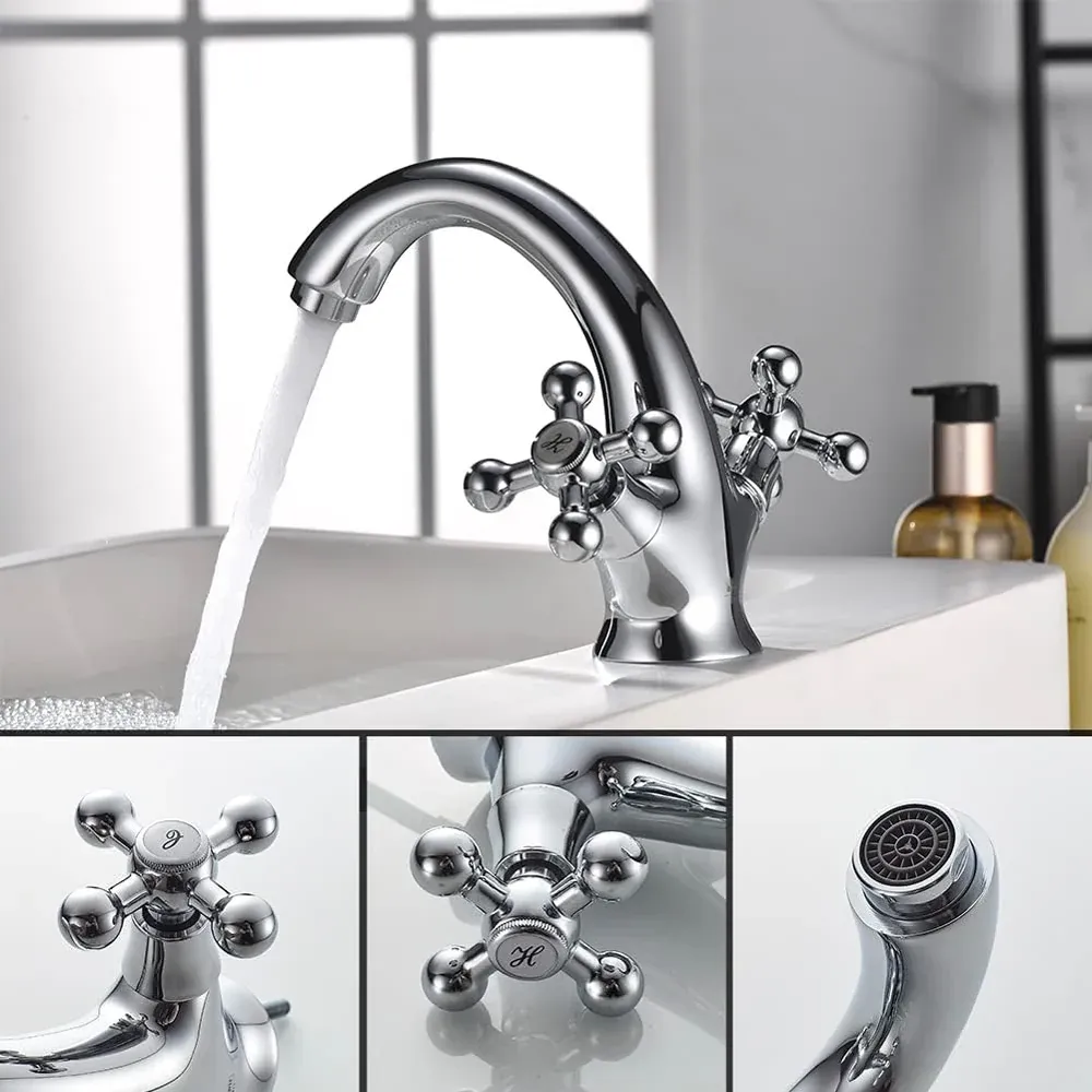 Miscelatore Monoforo Lavabo Lusso Rome Cromo