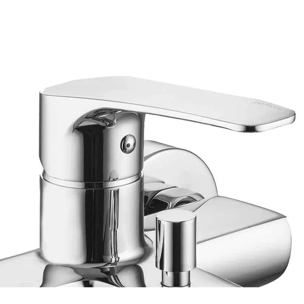 Miscelatore Vasca Esterno Con Deviatore Lime Cromo + Set Doccia