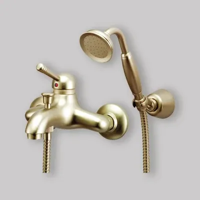Miscelatore Vasca Esterno "New Old" Bronzo + Set Doccia