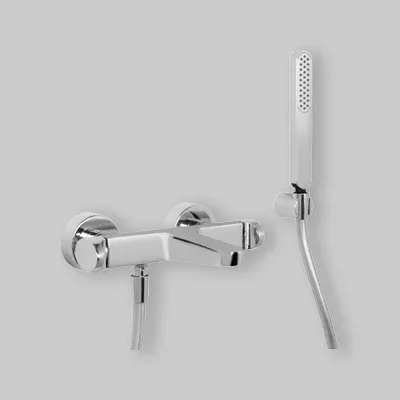 Miscelatore Vasca Esterno "Next" Cromo + Set Doccia