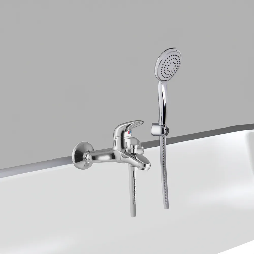 Miscelatore Vasca Esterno "Serie 18" Cromo + Set Doccia