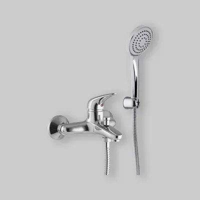 Miscelatore Vasca Esterno "Serie 18" Cromo + Set Doccia