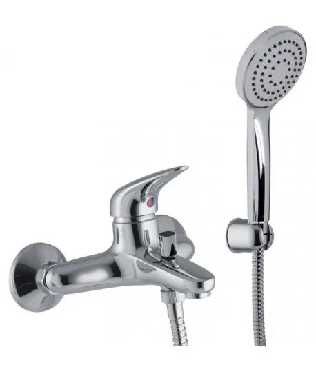 Miscelatore Vasca Esterno "Serie 18" Cromo + Set Doccia