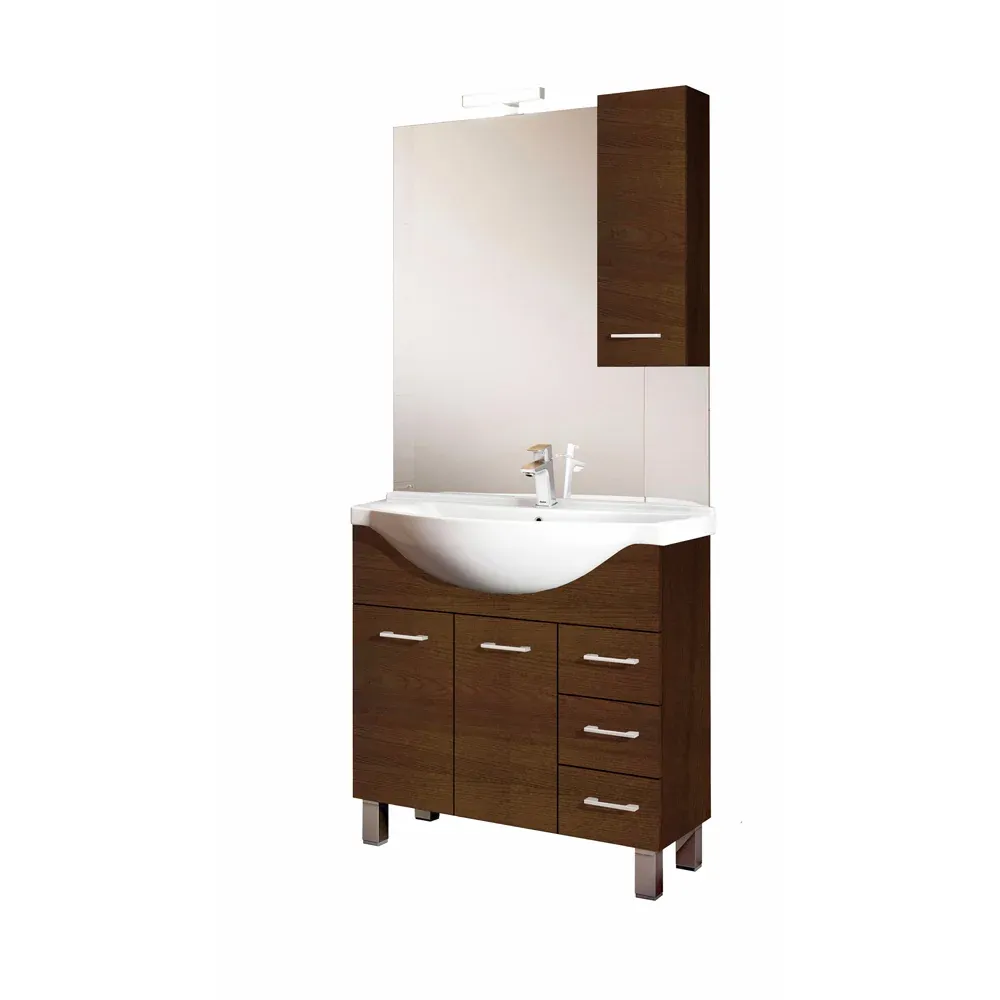Mobile Da Bagno Gaia 85 Specchiera Con Pensile 81 Cm
