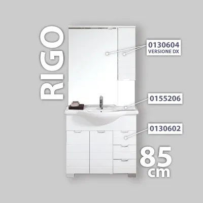 Mobile Da Bagno Rigo 85 Base Cm 85 Con Cassetti