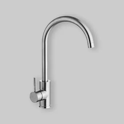 Monocomando Lavello Inox Bocca L Ø 35