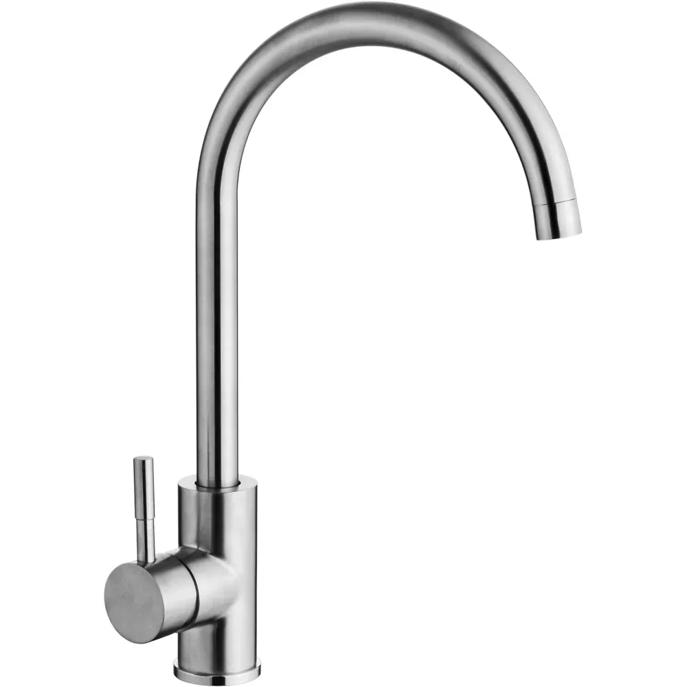 Monocomando Lavello Inox Bocca L Ø 35