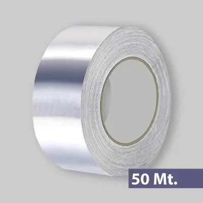 Nastro Adesivo Alluminio Ad Alta Resistenza H.50 Mm X 50 Mt