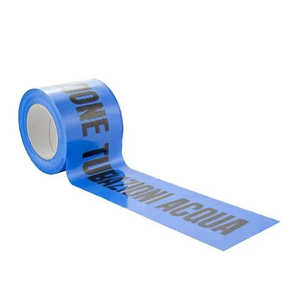 Nastro Avvertitore Per Tubazioni Sottosuolo "Interinox" Blu Per Acqua - 150 Mt.