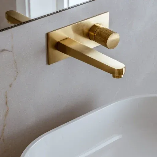 Omnires CONTOUR / Miscelatore da incasso per lavabo / Oro spazzolato