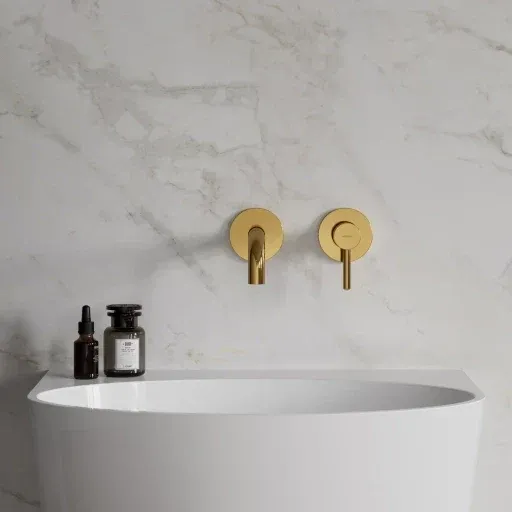 Omnires Y / miscelatore per lavabo da incasso / Oro