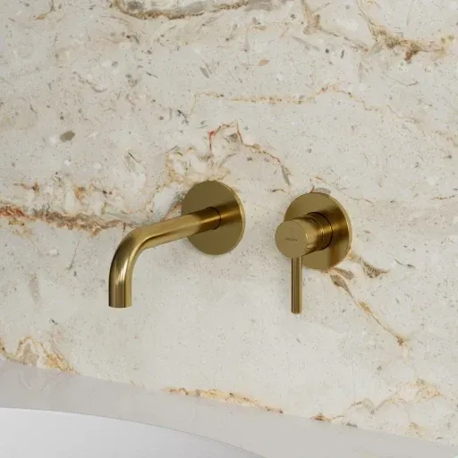 Omnires Y / miscelatore per lavabo da incasso / Oro spazzolato