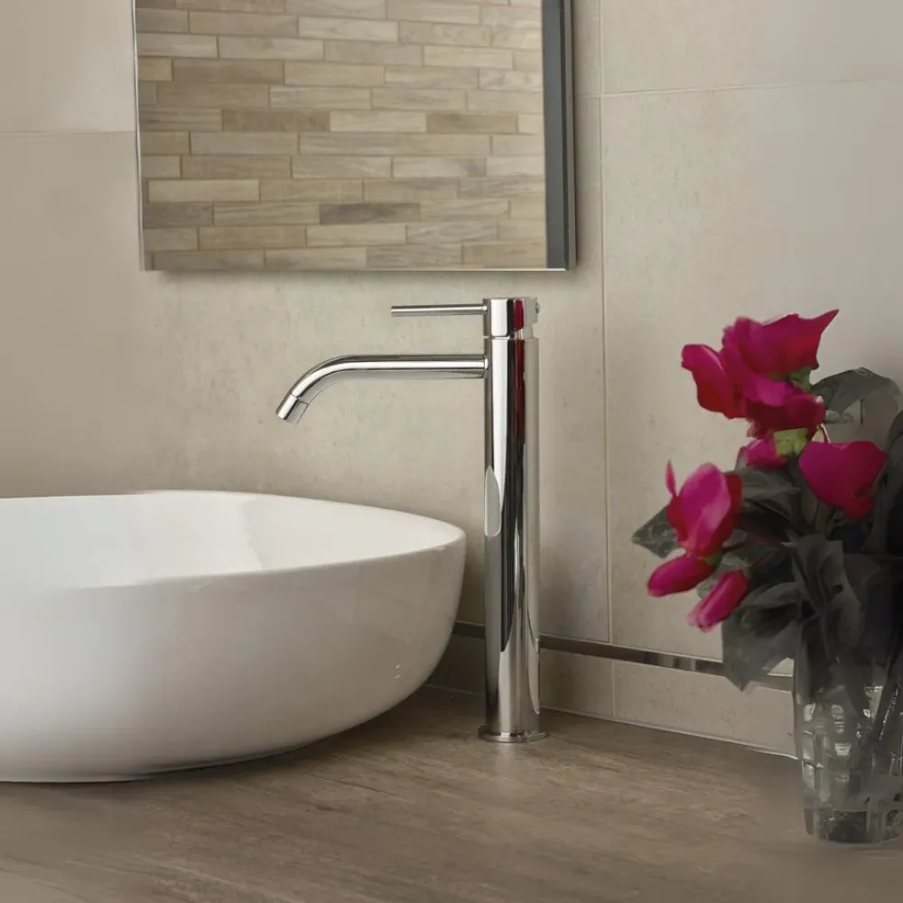 Paffoni LIG081KCR Light Miscelatore lavabo prolungato con scarico clic-clac - cromo