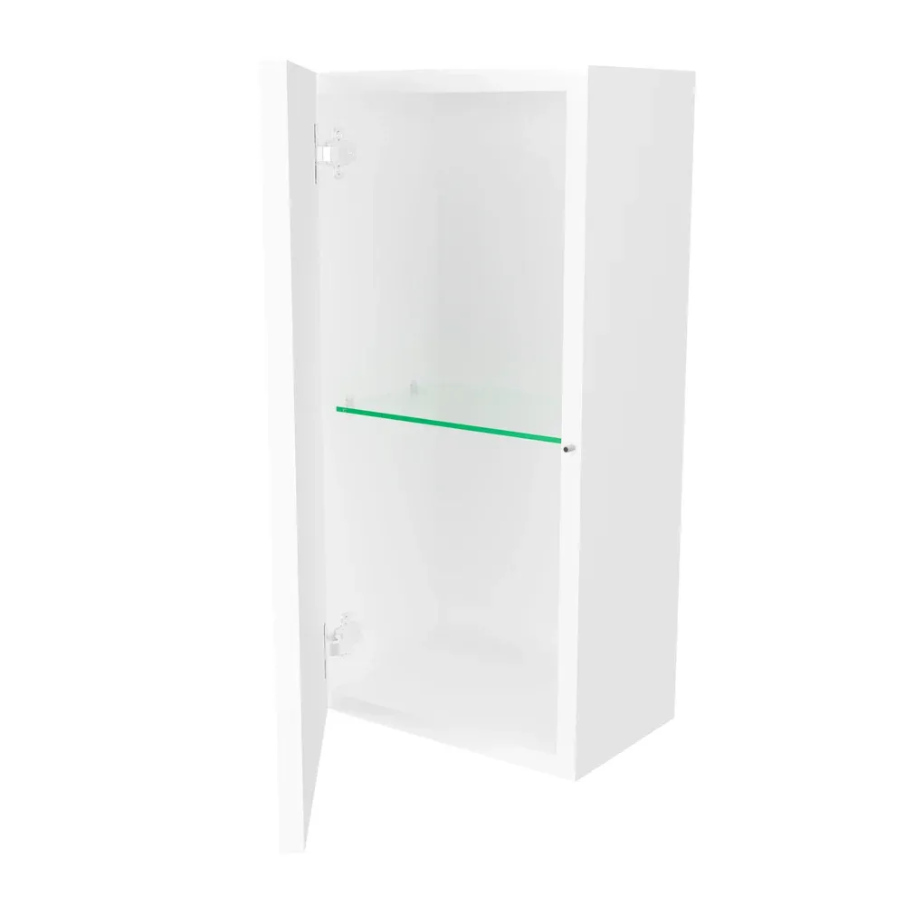 Pensile D'Arredo Reversibile Bianco Opaco 25X50 Cm