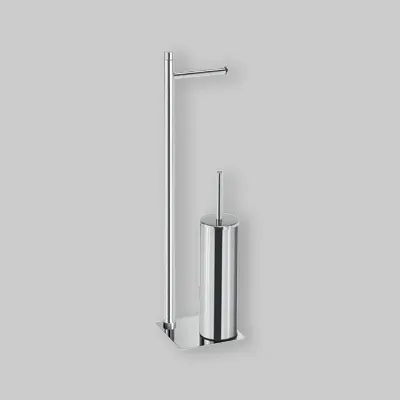 Piantana Con Portarotolo E Scopino Wc "Trilly" 16 X 17,1 X 66,7 Cm - Cromo
