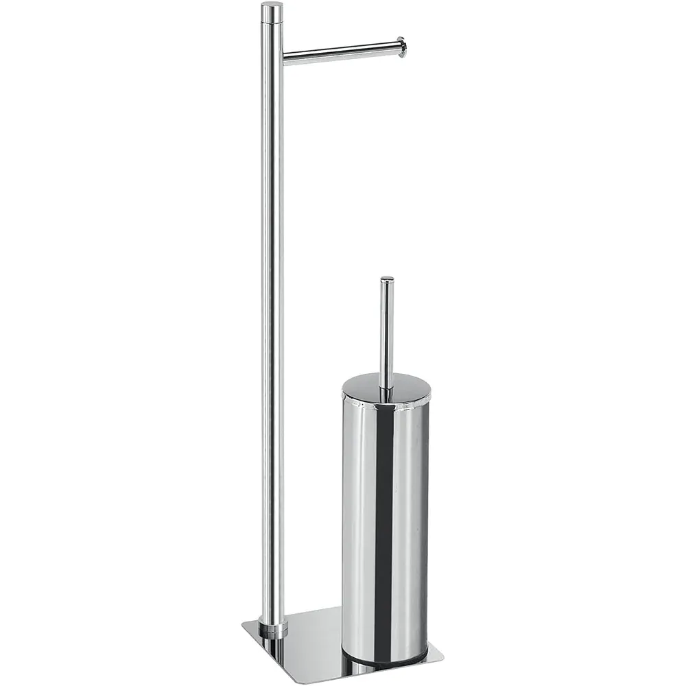 Piantana Con Portarotolo E Scopino Wc "Trilly" 16 X 17,1 X 66,7 Cm - Cromo