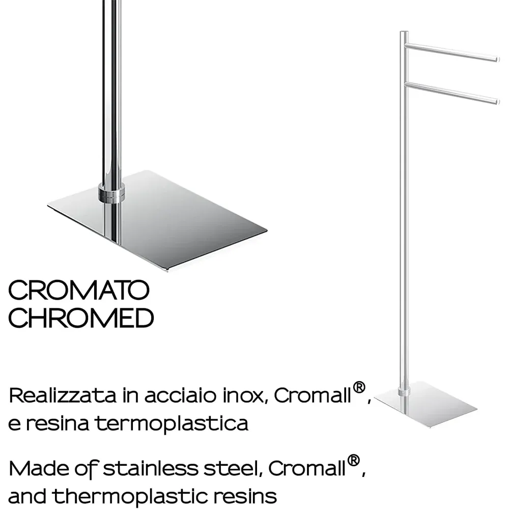 Piantana Portasalviette "Trilly" Cromo