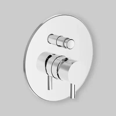Piastra E Leva Per Incasso Doccia Con Deviatore Jabil Cromo