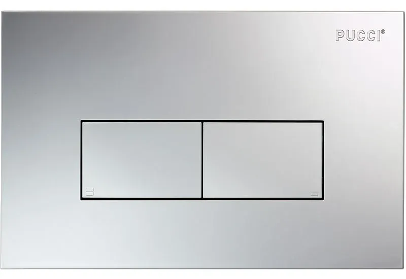 Placca Di Comando "Eco Linea" Doppio Tasto Satinata