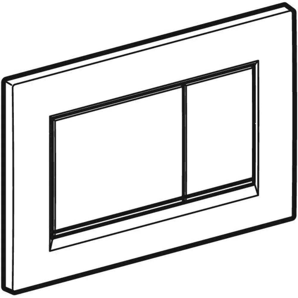 Placca Di Comando "Sigma 30" Anti Macchia Nero Opaco/Nero/Nero Opaco