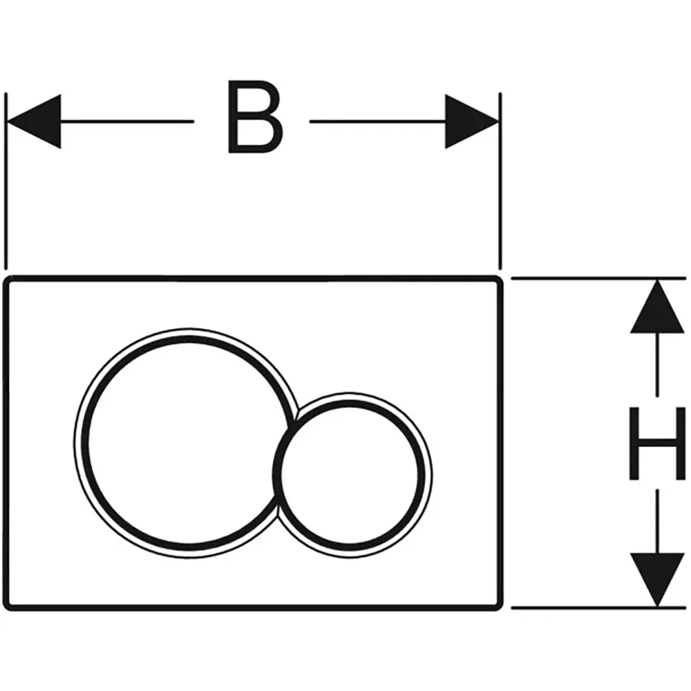 Placca Di Comando "Sigma 01" Bianca -