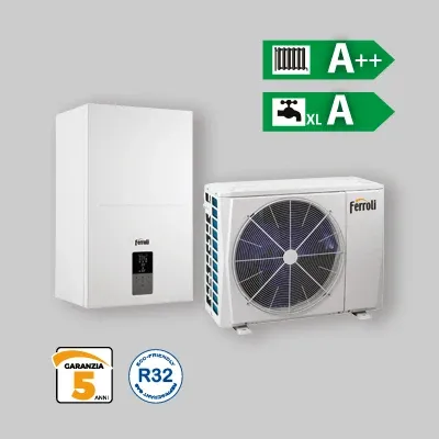 Pompa Di Calore Ibrida Reversibile Aria-Acqua "Omnia S 3.2 Hybrid C" 10 Kw