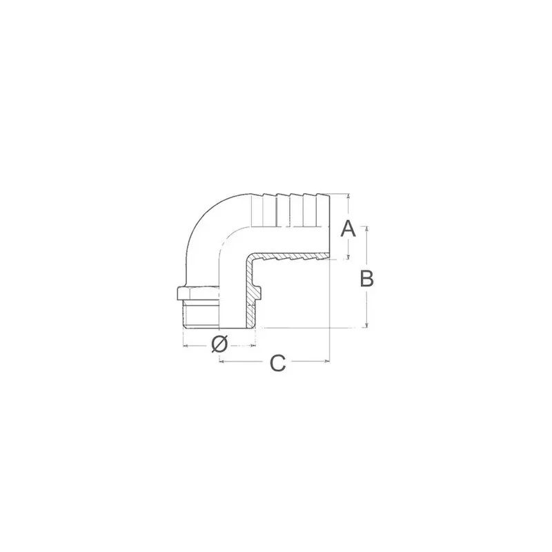 PORTAGOMMA CURVO DA 1/4X8 - 1818450 - GUIDI