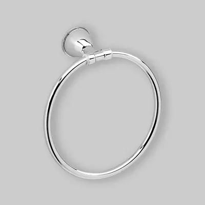 Portasalviette Ad Anello Genziana Cromato