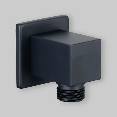 Presa Acqua Quadra Nero 1/2" - 1/2"