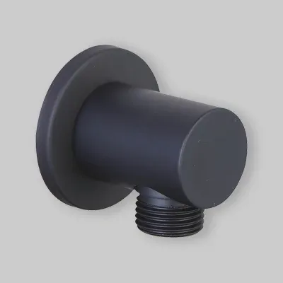 Presa Acqua Tonda Nero 1/2" - 1/2"