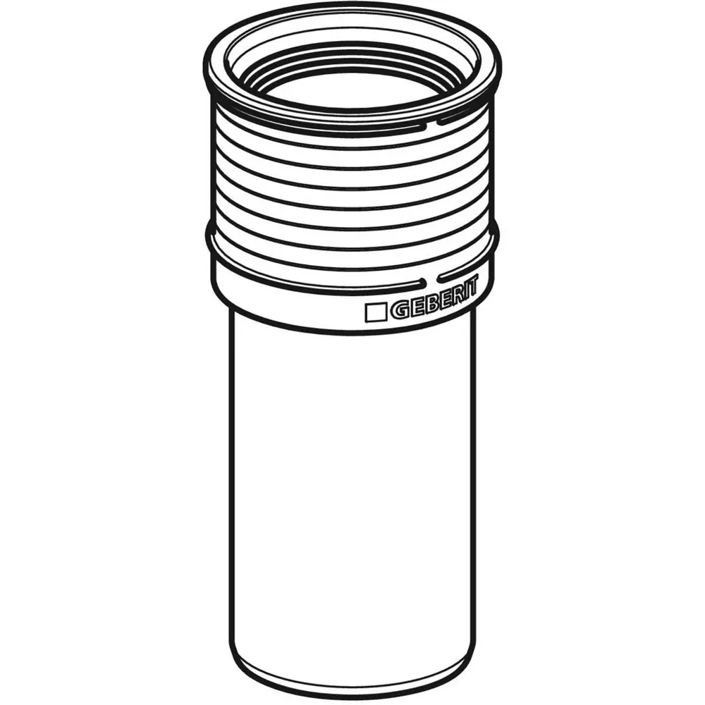 Raccordo Diritto Geberit Silent-Pp Per Wc Bianco - Ø 110 Mm