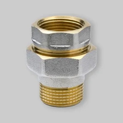 Raccordo Diritto Nichelato Tre Pezzi F/M 2"