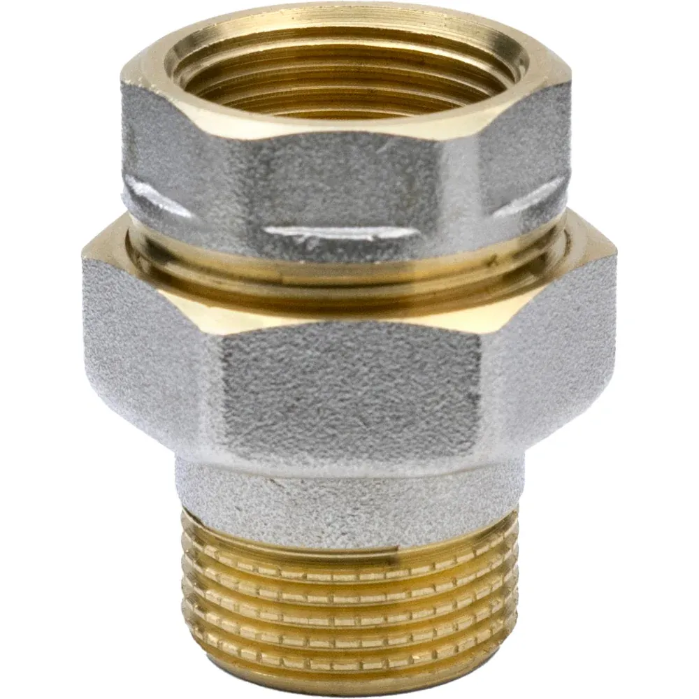 Raccordo Diritto Nichelato Tre Pezzi F/M 1"