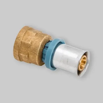 Raccordo Dritto Femmina Pressare "Deltapress" Unidelta 50 X 1"1/2