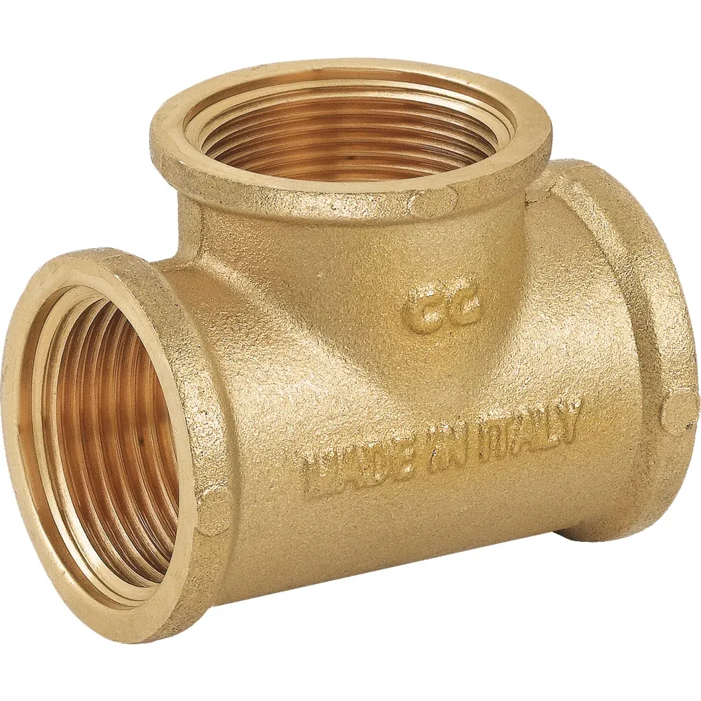 Raccordo Tee Ottone Giallo 1"1/2