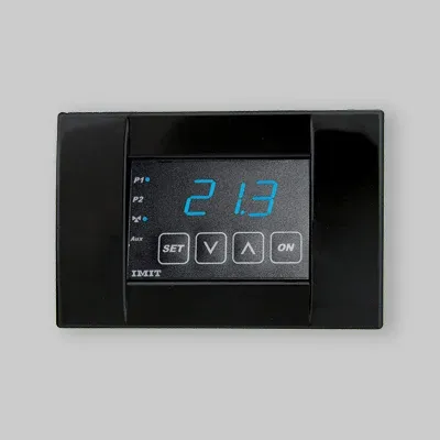 Regolatore Elettronico "Fire Water Hid" Incasso Per Termocamini Nero