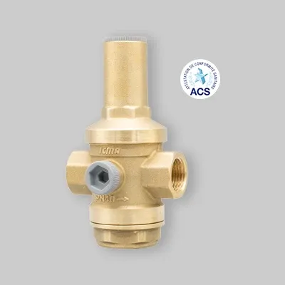 Riduttore Di Pressione Acqua Pistone Pn 40 Ff 1/2"