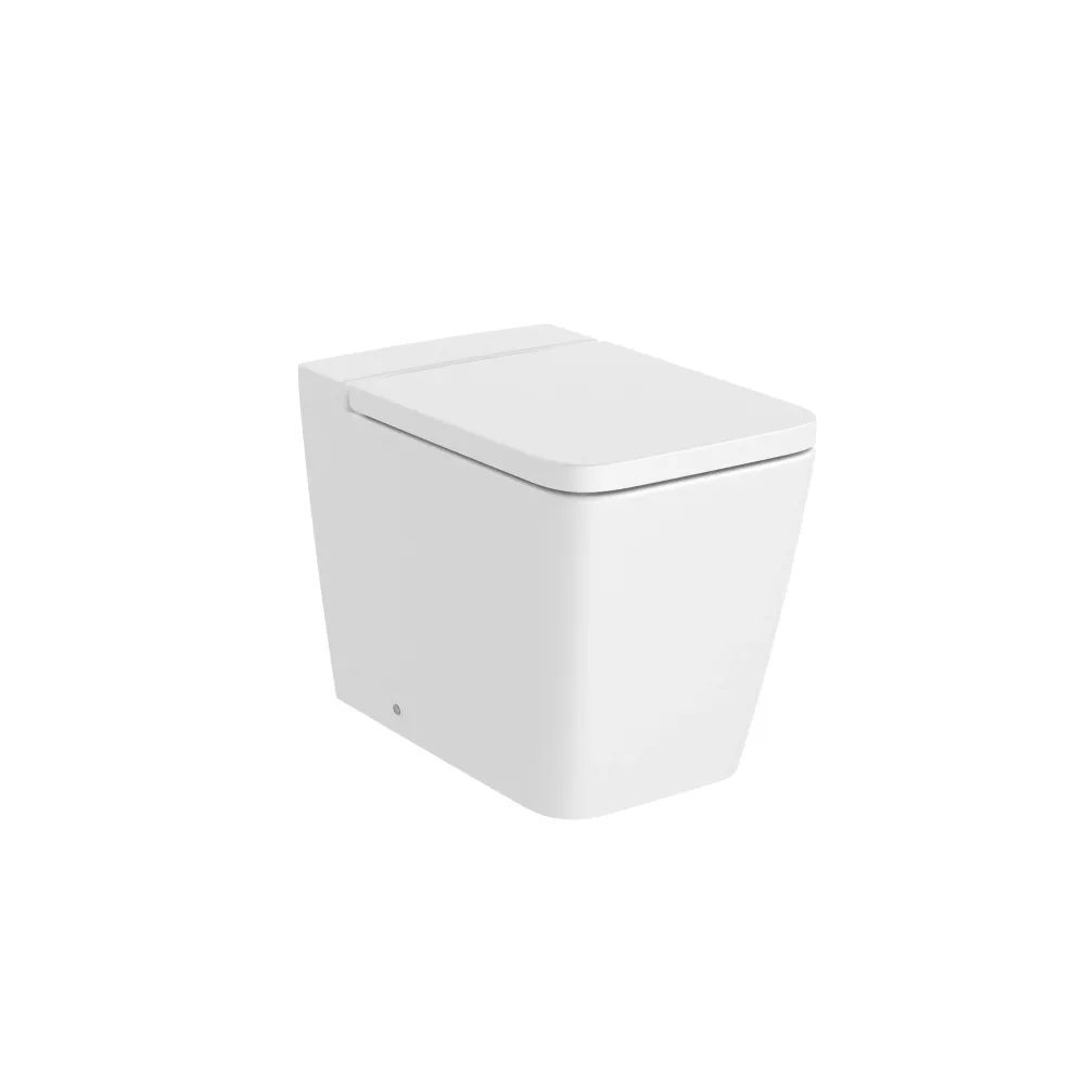 Roca - WC completo Inspira Square parete con scarico doppio bianco opaco