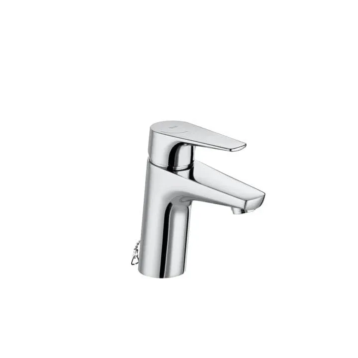 Roca - Miscelatore monocomando cromato per lavabo con catena, Cold Start Atlas A5A3190C00