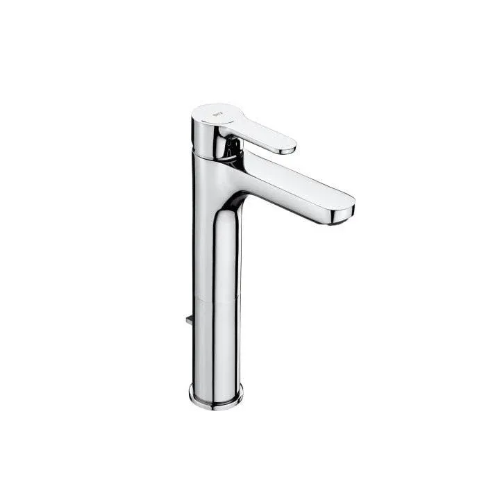 Roca - Miscelatore monocomando cromato per lavabo con bocca alta e scarico automatico L20 A5A3C09C00