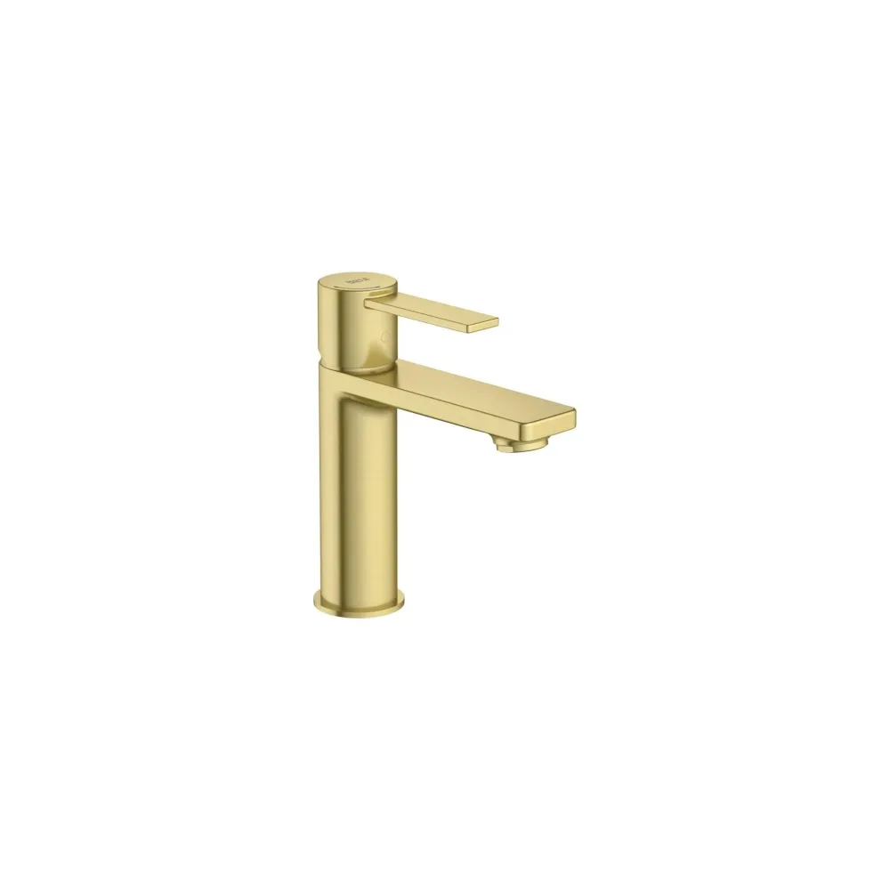 Roca - Piastra rubinetteria monocomando per lavabo oro spazzolato A5A325FVA0