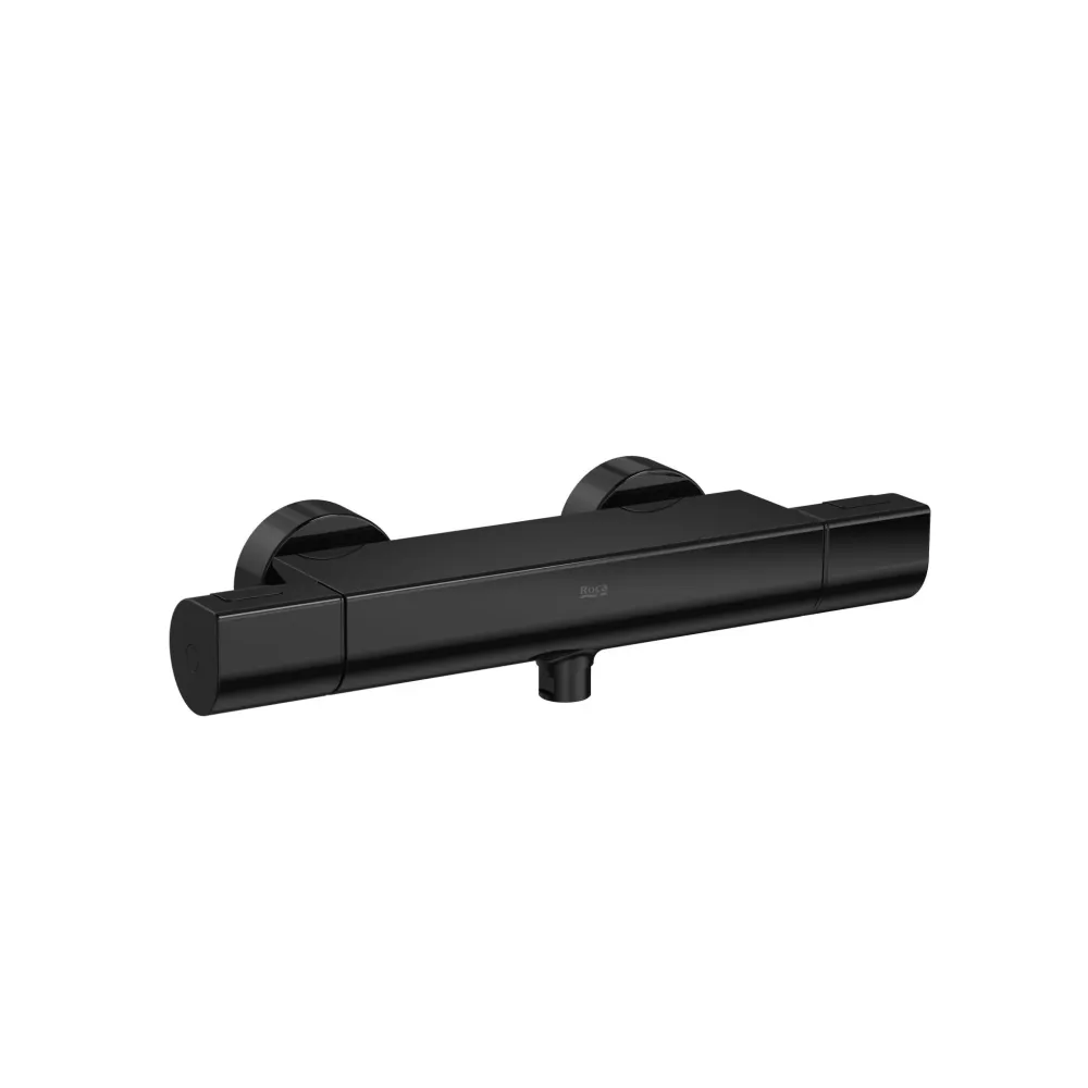Roca - Round - Mixer termostatico esterno per doccia titanio nero T -1000 A5A142ECN0