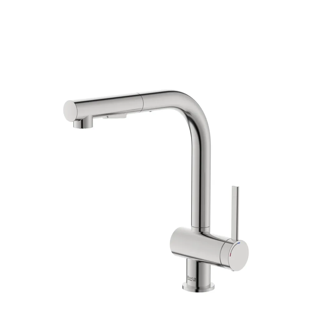 Roca - Rubinetteria monocomando per cucina acciaio inossidabile A5A851FSM0