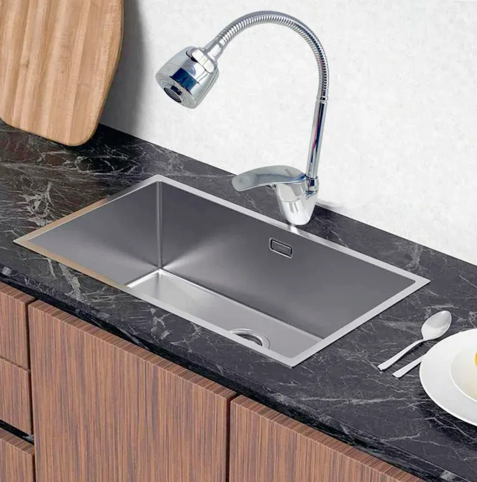Rubinetto canna flessibile da lavello cucina con doccetta 2 getti – pratico e versatile