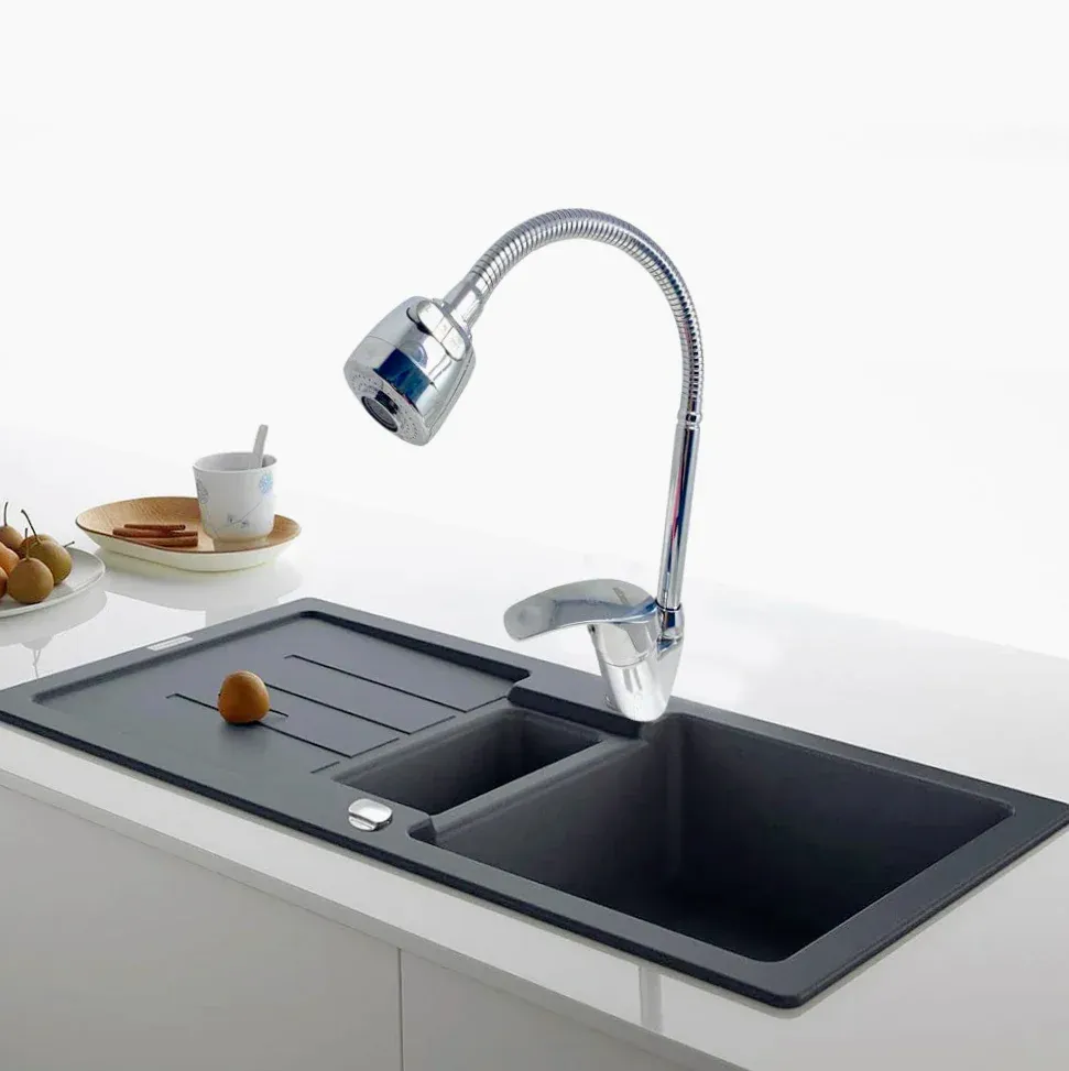 Rubinetto canna flessibile da lavello cucina con doccetta 2 getti – pratico e versatile