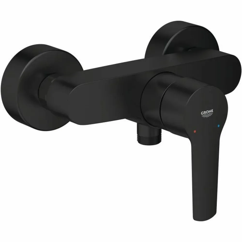 Rubinetto comando unico per doccia Grohe Start Nero opaco Metallo Ottone