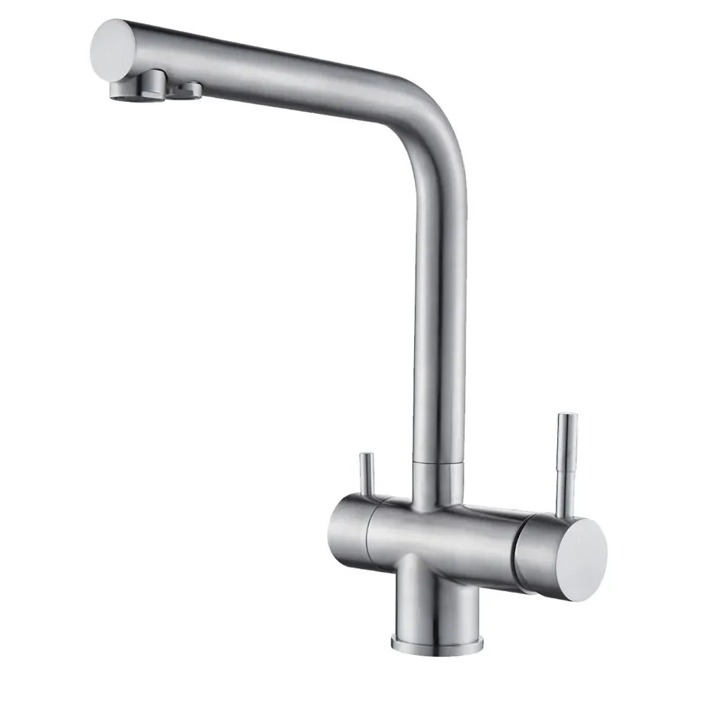 Rubinetto da cucina due vie per depuratore d'acqua due leve